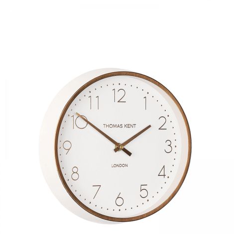 Hampton Porcelain White 25cm Wall Clock (AMC10006)
